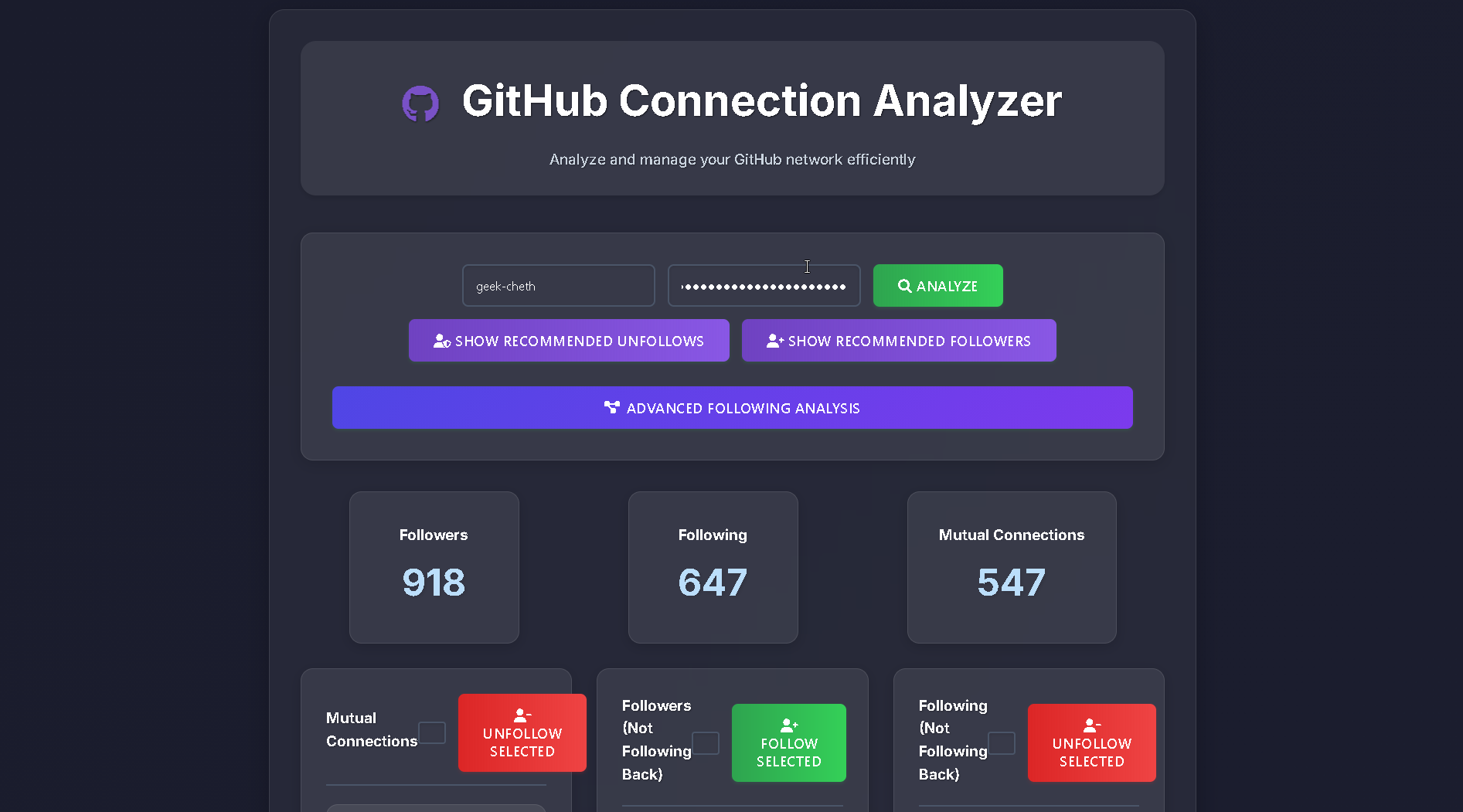 GitHub Manager Preview