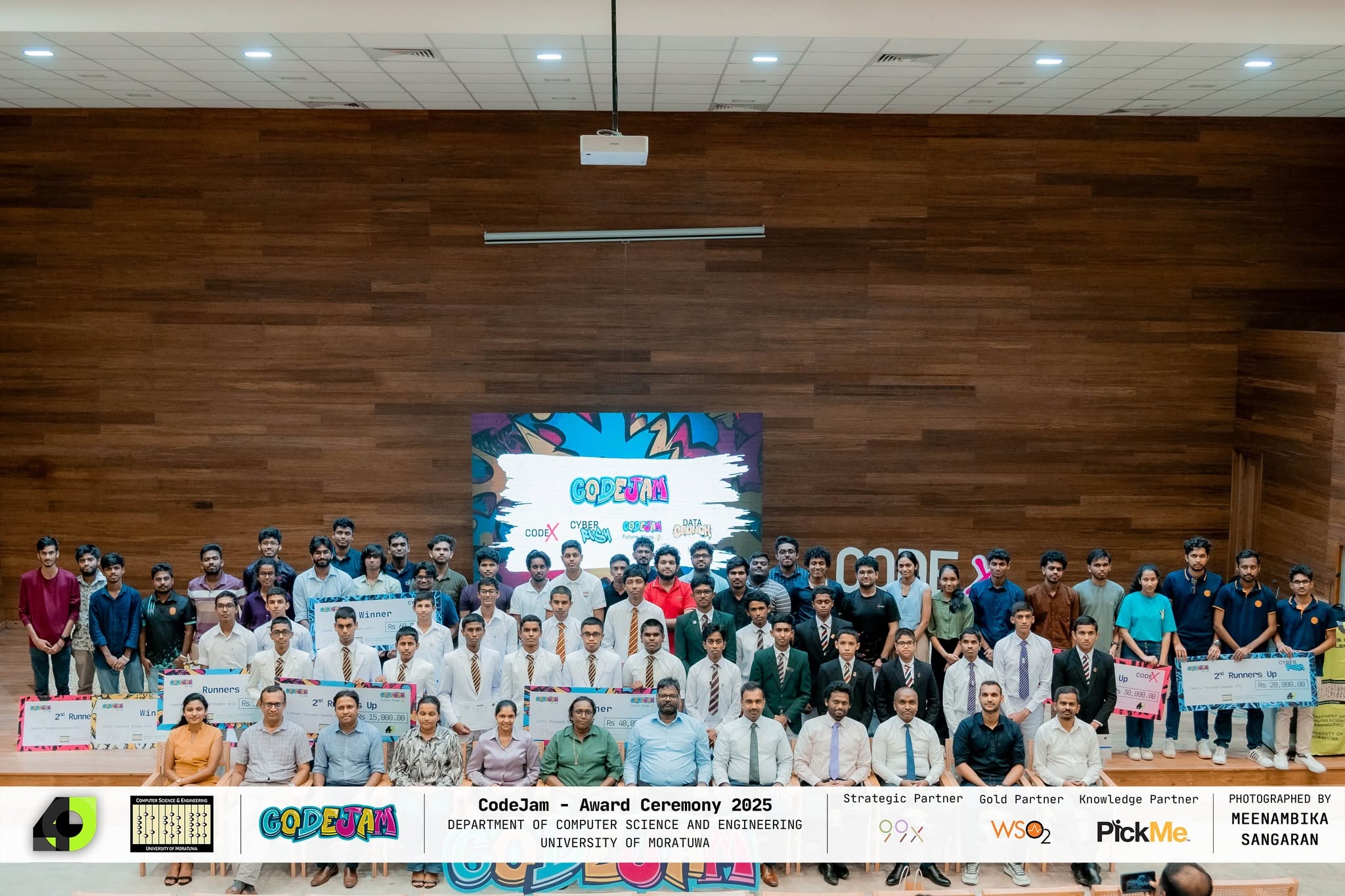 CodeJam 2025 award ceremony at the University of Moratuwa